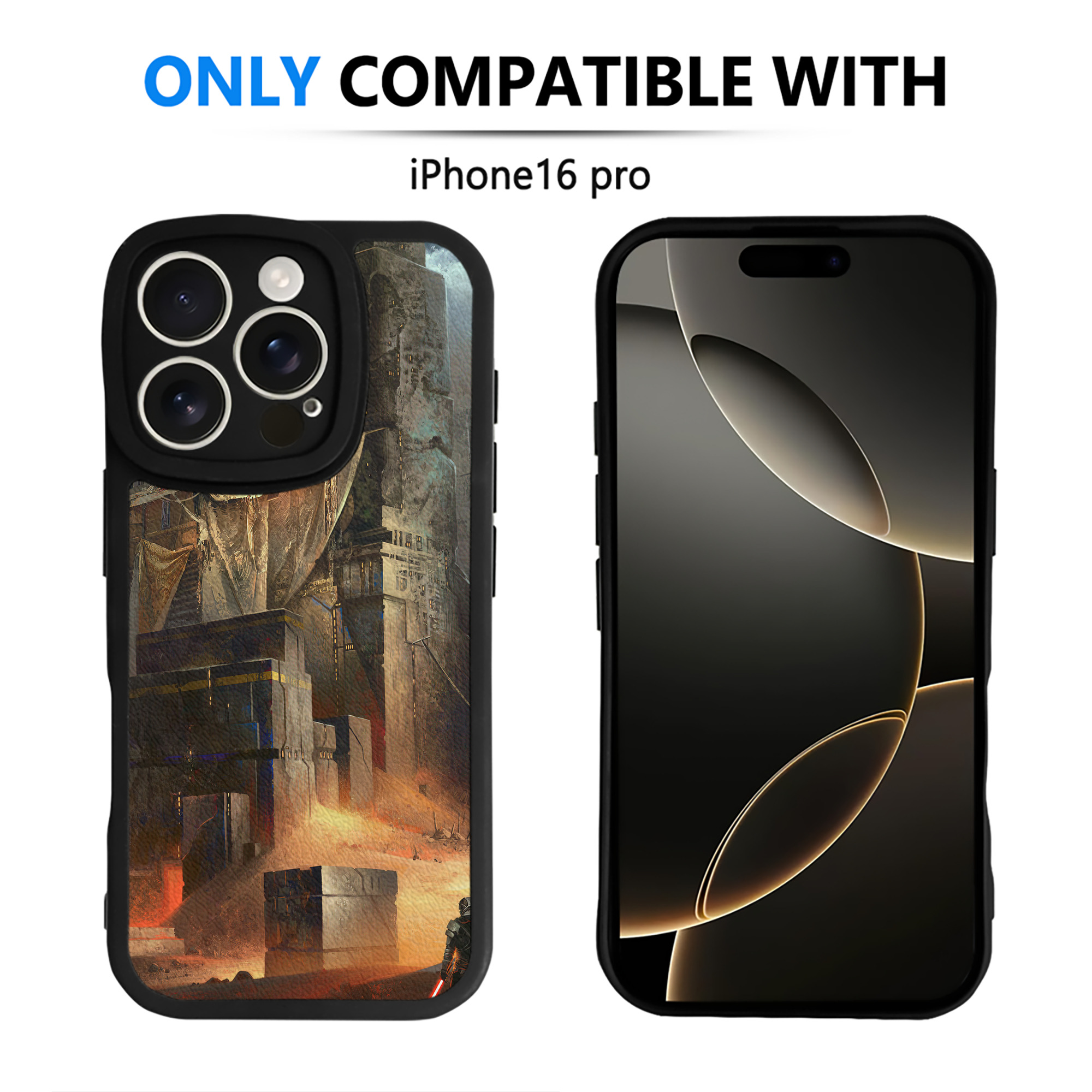 （画像用） スター・ウォーズ Star Wars 【iPhone 16シリーズ対応】シリコンスマホケース（レザー調） 材質：シリコン